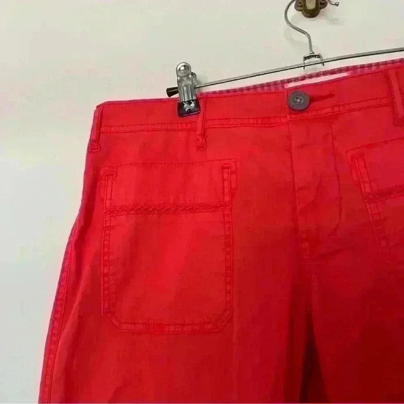 Anthropologie Hei Hei Womens Red/Orange Casual Chino Pants - Picture 3 of 7